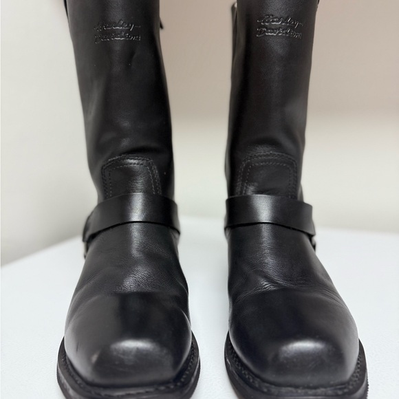 Black Harley Davidson Riding Boots - Picture 2 of 4